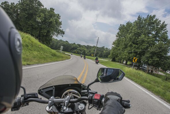 The 375th Air Mobility Wing Safety Office hosted a Motorcycle Safety Day event on Aug. 11. Those who attended fulfilled the mandatory five year requirement.(U.S. Air Force photo by Airman 1st Class Daniel Garcia)