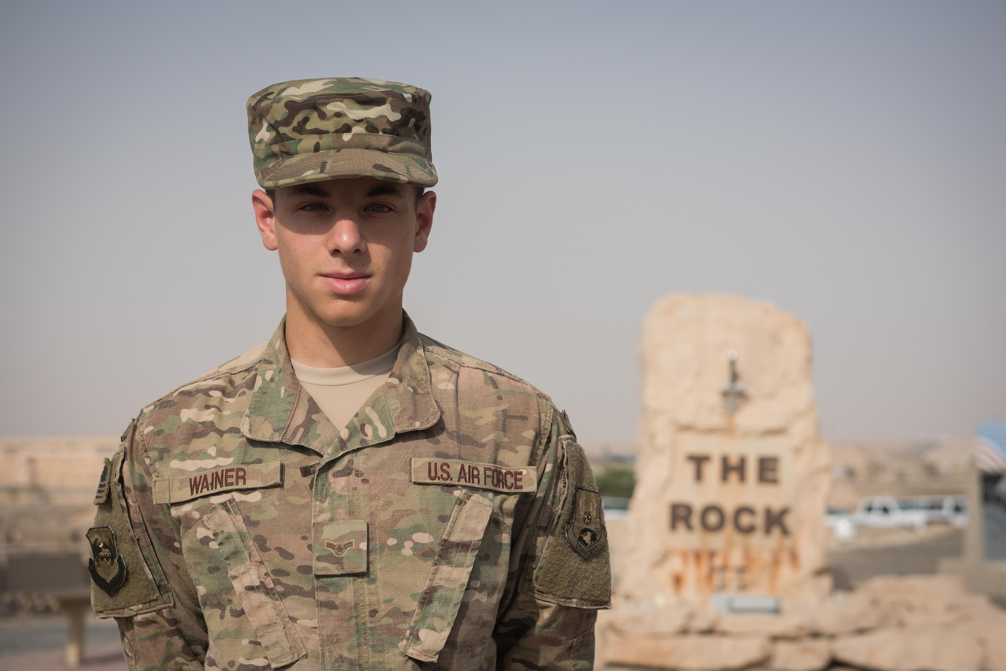 This week's Rock Solid Warrior is Airman 1st Class Jason Wainer, a cyber transport systems technician, deployed from Robins Air Force Base, Ga. The Rock Solid Warrior program is a way to recognize and spotlight the Airmen of the 386th Air Expeditionary Wing for their positive impact and commitment to the mission.