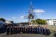 Participants of the 23rd Annual International Junior Officer Development (IJOLD) course, held in Rochefort Air Base, France, July 22-29, pose for a group photo in front of the L’Hermione. IJOLD is designed to enhance and develop leadership skills, cultural understanding and military doctrine of NATO nations. (Courtesy Photo)