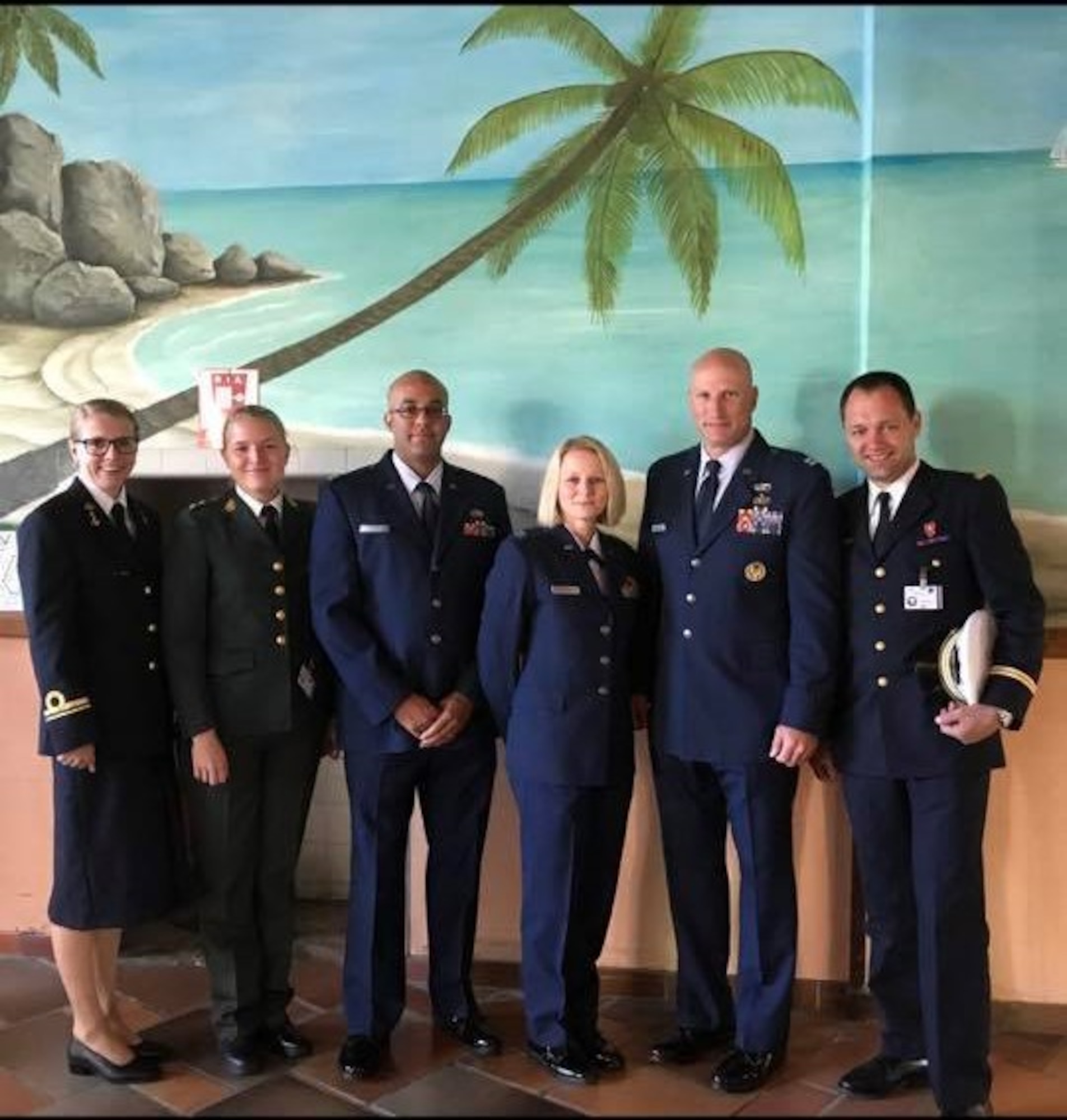 Participants of the 23rd Annual International Junior Officer Development (IJOLD) course, held in Rochefort Air Base, France, July 22-29, pose for a photo. IJOLD is designed to enhance and develop leadership skills, cultural understanding and military doctrine of NATO nations.
