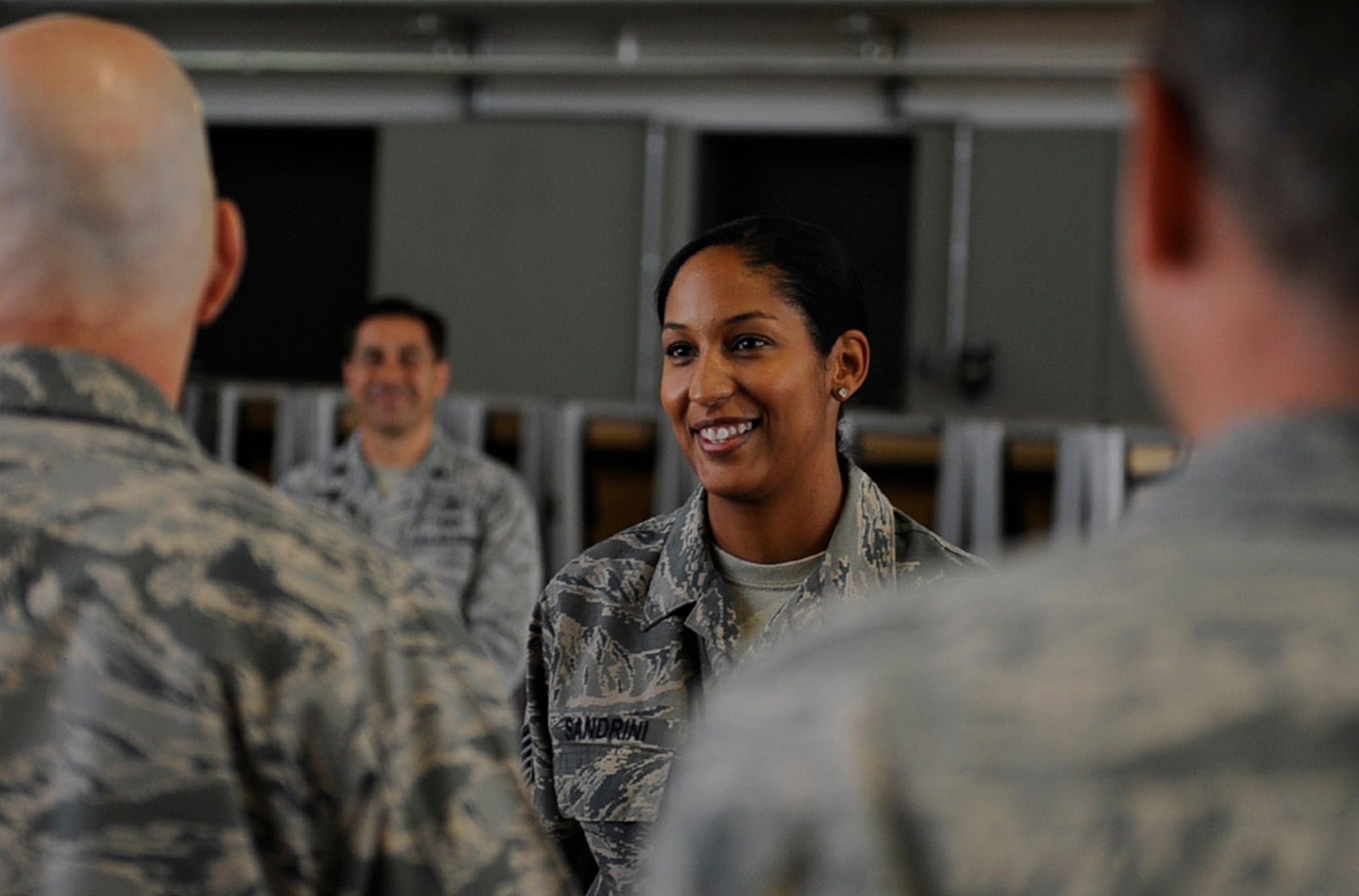 U.S. Air Force Gen. Carlton “Dewey” Everhart II, commander, Air Mobility Command, visits the 521st Air Mobility Operations Wing during his immersion tour on Ramstein Air Base, Germany, Aug. 14, 2017.