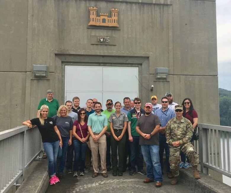 The Huntington District held its first New Employees Orientation on Tuesday, Aug. 1, 2017, and will conduct it quarterly moving forward. The orientation included a USACE and District overview from Col. Philip Secrist as well as site visits to Beech Fork Lake and to Robert C. Byrd Locks and Dam. The group included 18 new employees from the field and district office and new Deputy District Commander, Lt. Col. William Miller.