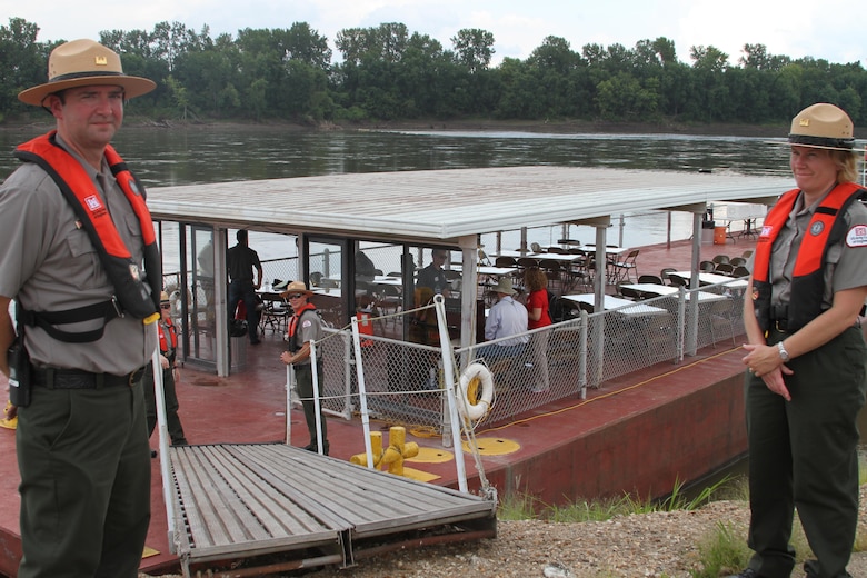 The U.S. Army Corps of Engineers, Kansas City District, hosted a stakeholder barge tour on the Missouri River Wednesday, August 16, 2017.