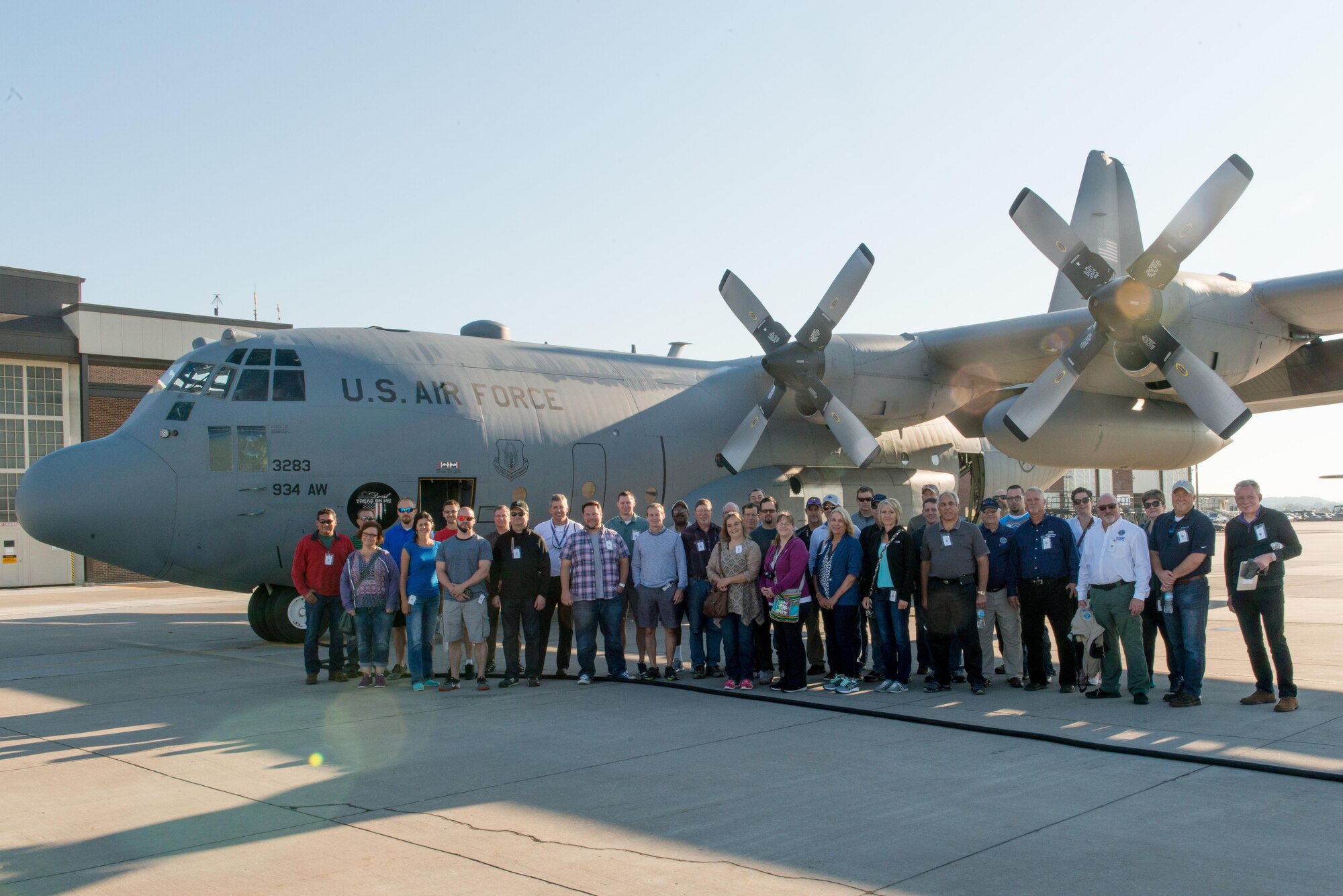 More than 40 employers attended the 2017 Employers Day where they flew on a C-130 and learned about the mission of the 934th Airlift Wing. (Air Force Photo/Master Sgt. Eric Amidon)