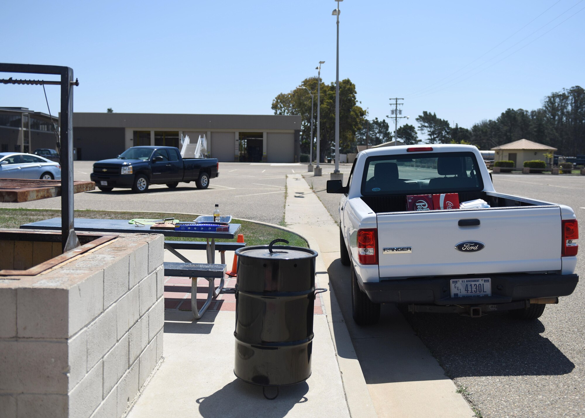 As an example of Government Motor Vehicle misuse, a GMV is displayed as being used for a recreational event, Aug. 17, 2017, Vandenberg Air Force Base, Calif. Charged with managing appropriate GMV usage, the 30th Logistics Readiness Squadron vehicle operations section would like to remind Team V members of the rules and guidelines designed to help ensure the authorized and proper use of GMVs. (U.S. Air Force photo by Senior Airman Kyla Gifford/Released)