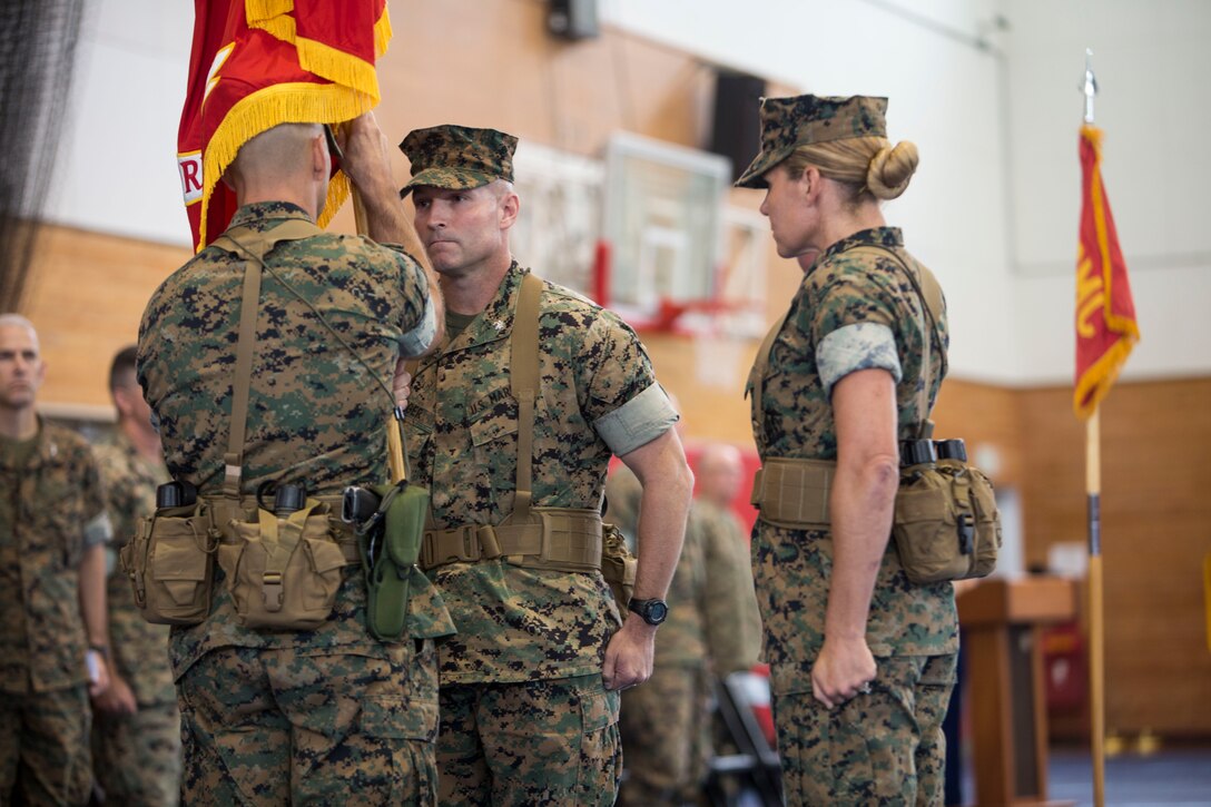 16 June 2017 – 5th Air Naval Gunfire Liaison Company Change of Command Ceremony, where LtCol Bradley S. Cowley relinquished command to LtCol Timothy M. Slinger.