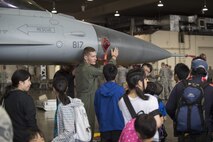 Children from the Hirosaki Aiseien Orphanage spend the afternoon at Misawa Air Base.
