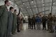 U.S. Air Force Brig. Gen. Phillip A. Stewart, right, introduces Secretary of the Air Force Heather Wilson, and Air Force Chief of Staff Gen. David L. Goldfein to U.S. and Afghan Airmen during a visit to the Kabul Air Wing Aug. 17, 2017, in Kabul, Afghanistan. Airmen assigned to Train, Advise, Assist Command-Air work side-by-side with their Afghan counterparts to establish and expand operational capabilities of the Afghan Air Force. Stewart is the commander of TAAC-Air and the 438th Air Expeditionary Wing and shared progress of the joint training and warfighting efforts of the Afghan Air Force. (U.S. Air Force photo by Staff Sgt. Alexander W. Riedel)