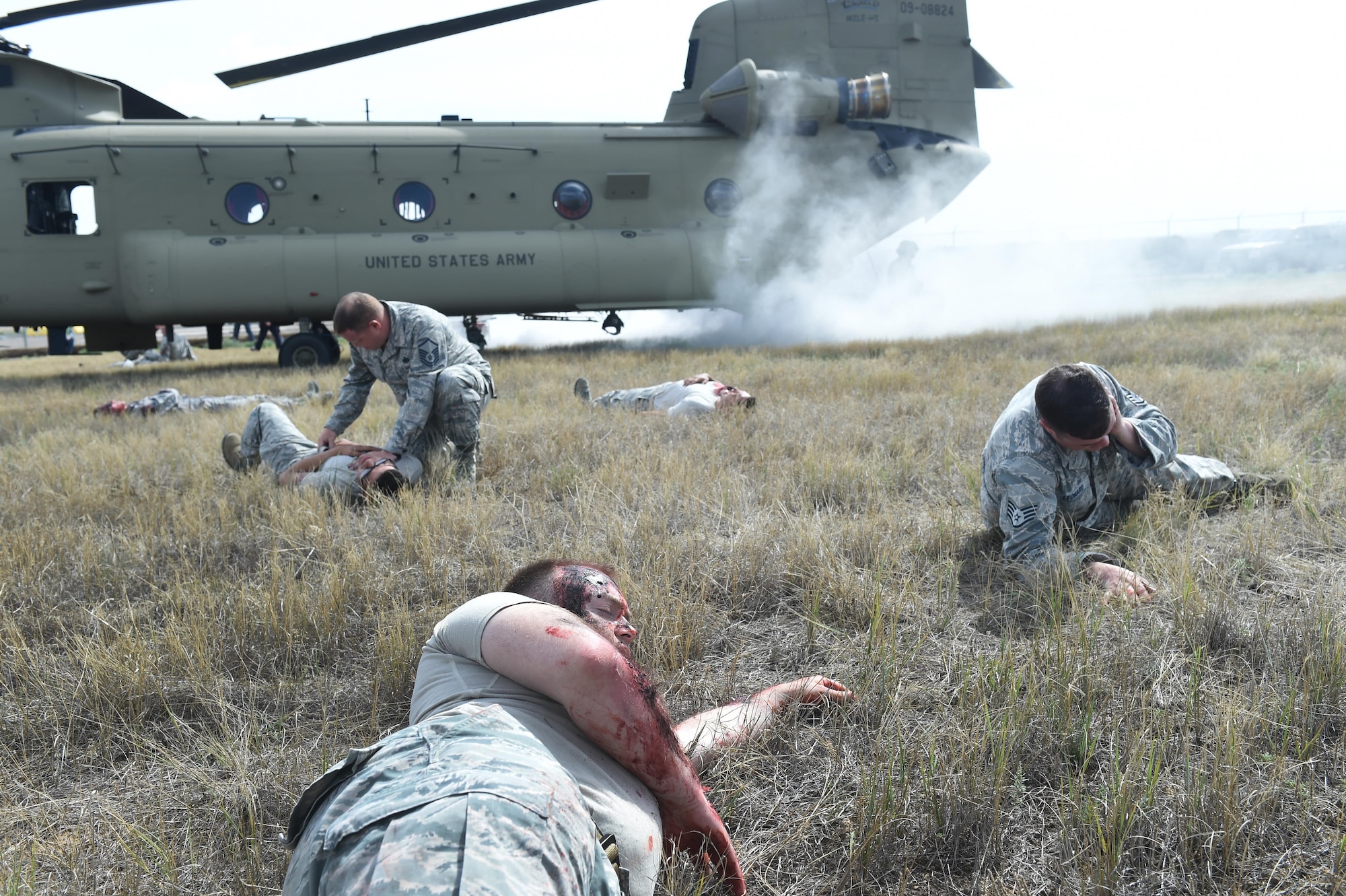 Team Buckley participated in a base-wide joint service exercise Aug. 16-18, 2017, at Buckley Air Force Base, Colo.