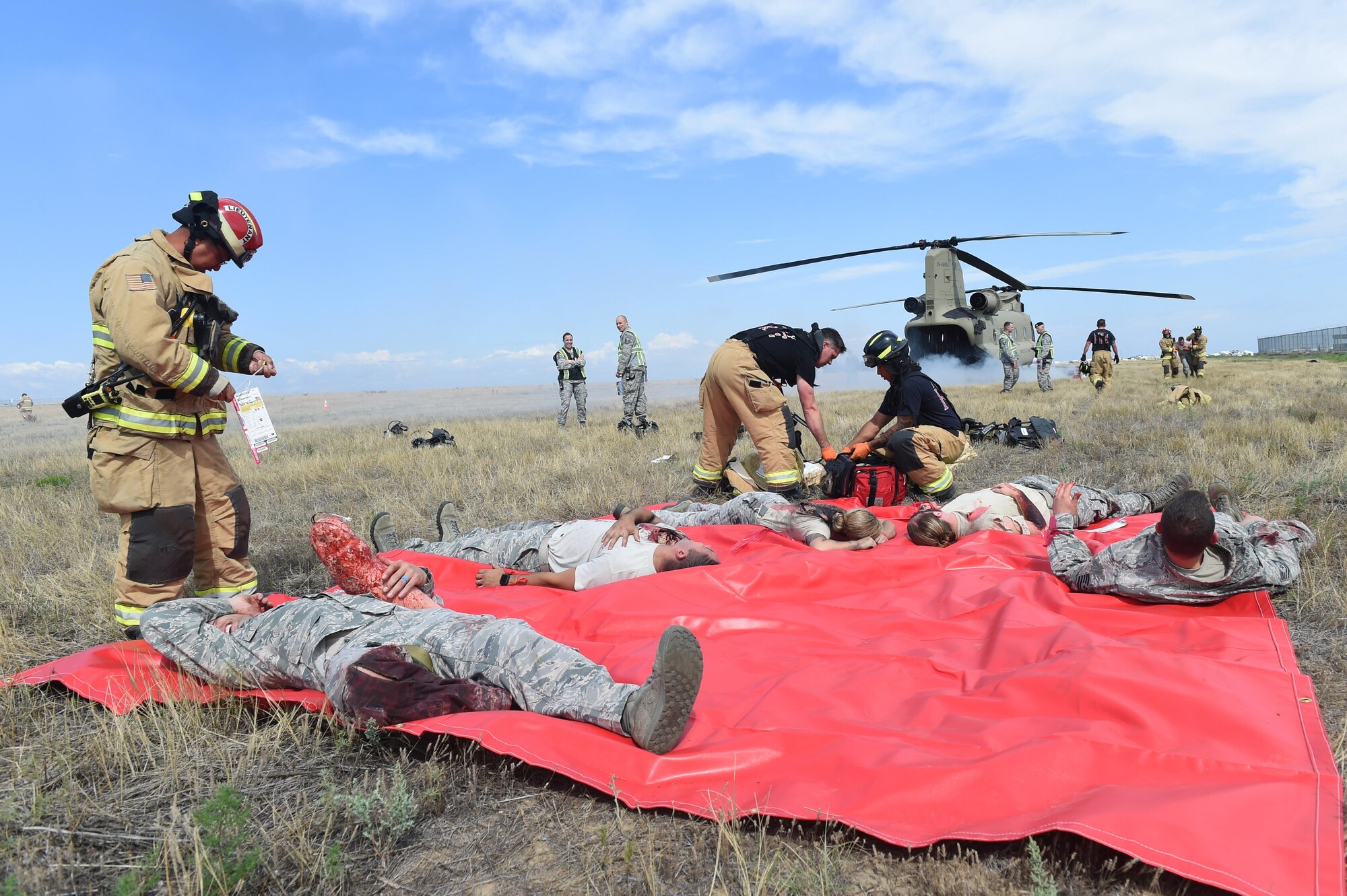 Team Buckley participated in a base-wide joint service exercise Aug. 16-18, 2017, at Buckley Air Force Base, Colo.