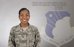 Senior Airman Nicole Moore, 59th Medical Wing medical technician, was recognized as one of the Air Force 12 Outstanding Airmen of the Year for 2017, July 7th, 2017.  An Air Force selection board at the Air Force Personnel Center considered 36 nominees who represented major commands, direct reporting units, field operating agencies and Headquarters Air Force. The board selected the final 12 Airmen based on superior leadership, job performance and personal achievements. (U.S. Air Force image by Senior Airman Stefan Alvarez)