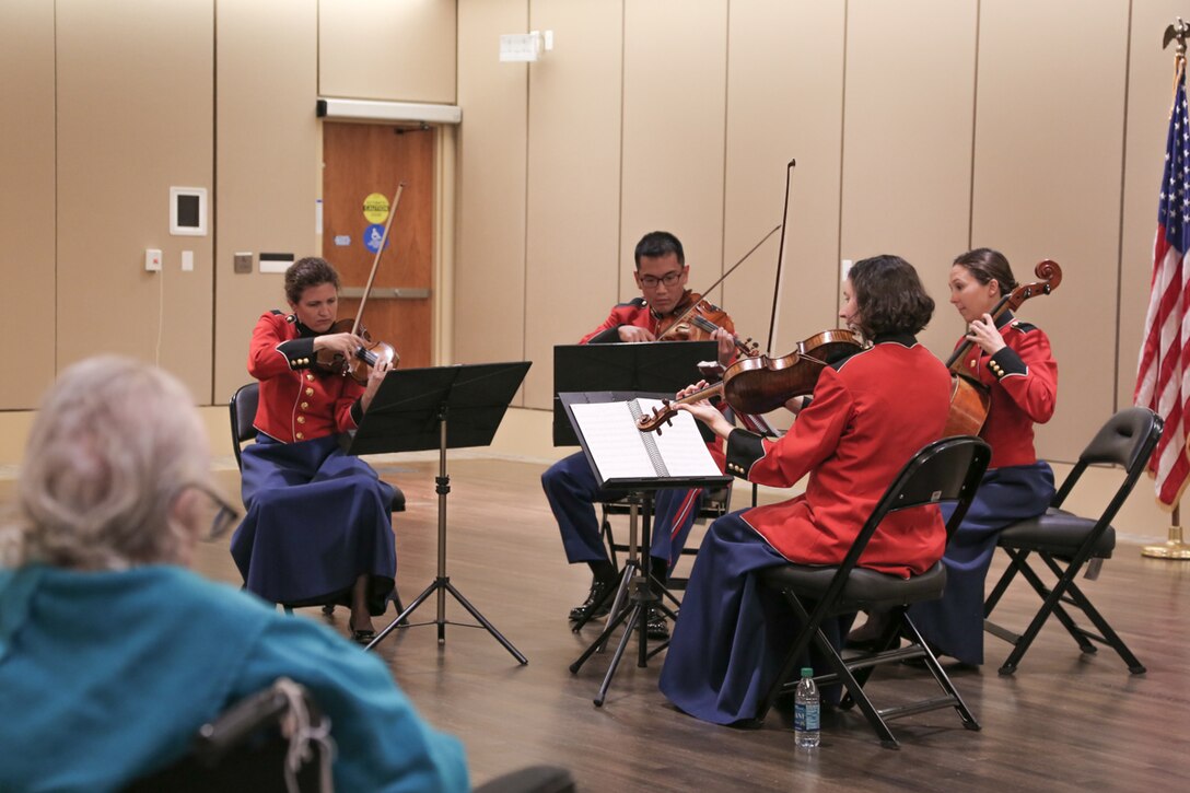 Marine String Quartet at Armed Forces Retirement Home