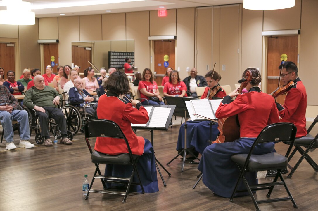 Marine String Quartet at Armed Forces Retirement Home