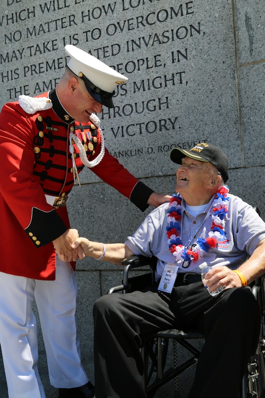 Marine Band supporting Honor Flight