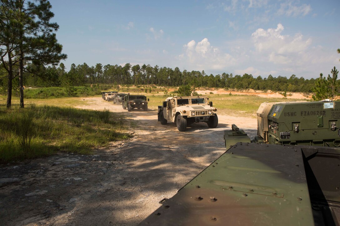 Marines from II Marine Expeditionary Force units are operating at Blount Island Command for Maritime Prepositioning Force Exercise 17, leading into an upcoming amphibious exercise.