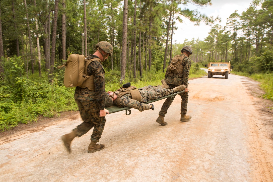 Marines from II Marine Expeditionary Force units are operating at Blount Island Command for Maritime Prepositioning Force Exercise 17, leading into an upcoming amphibious exercise.