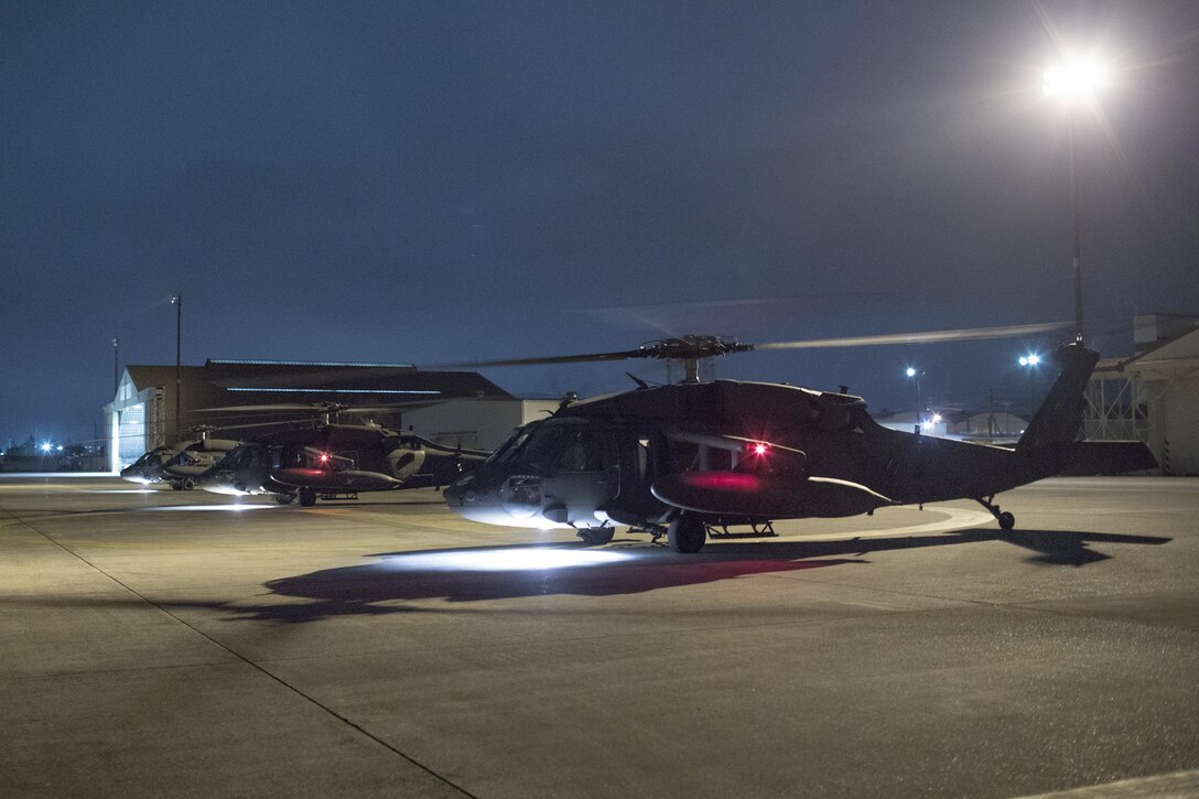 Army UH-60 Black Hawk helicopters