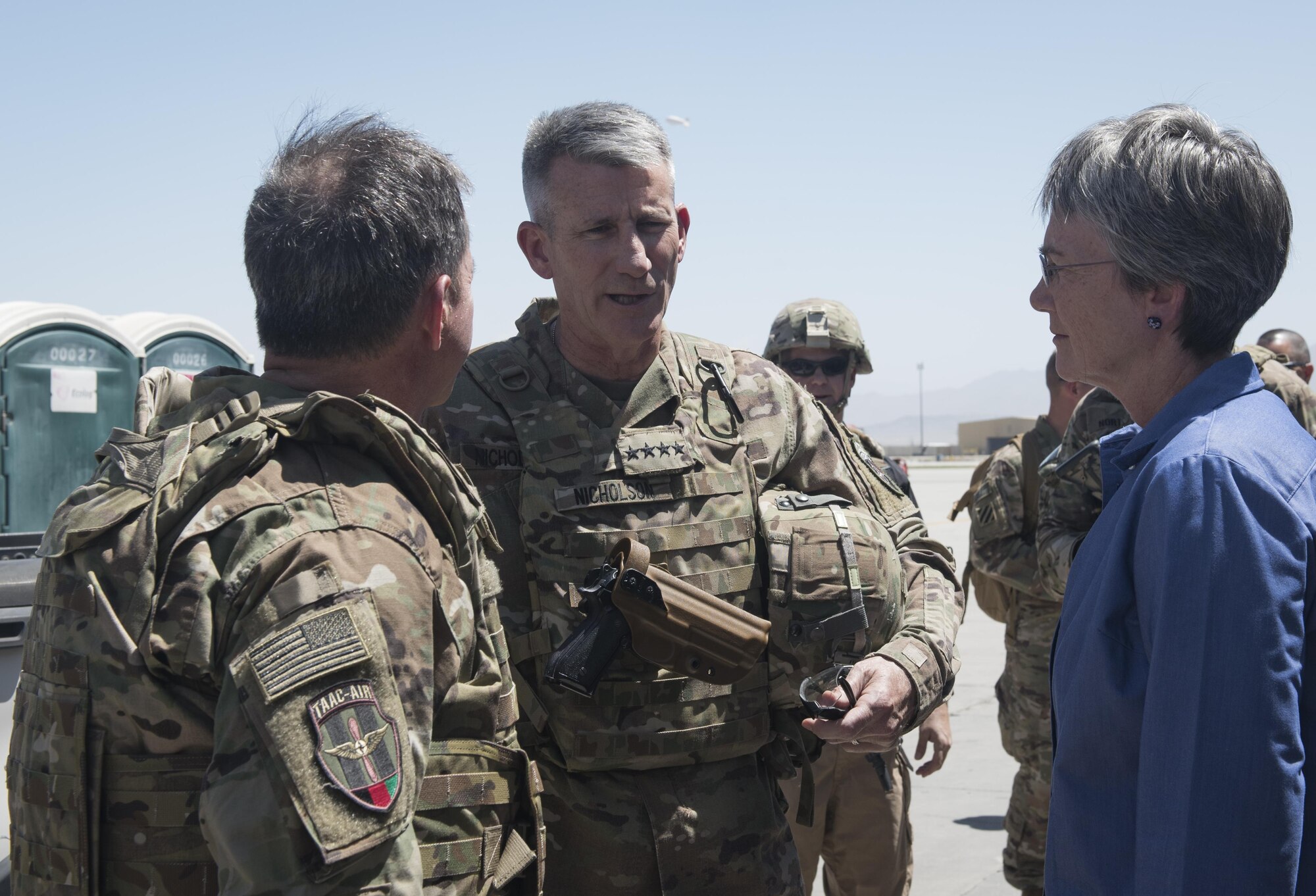 SECAF, CSAF visit Bagram Airmen