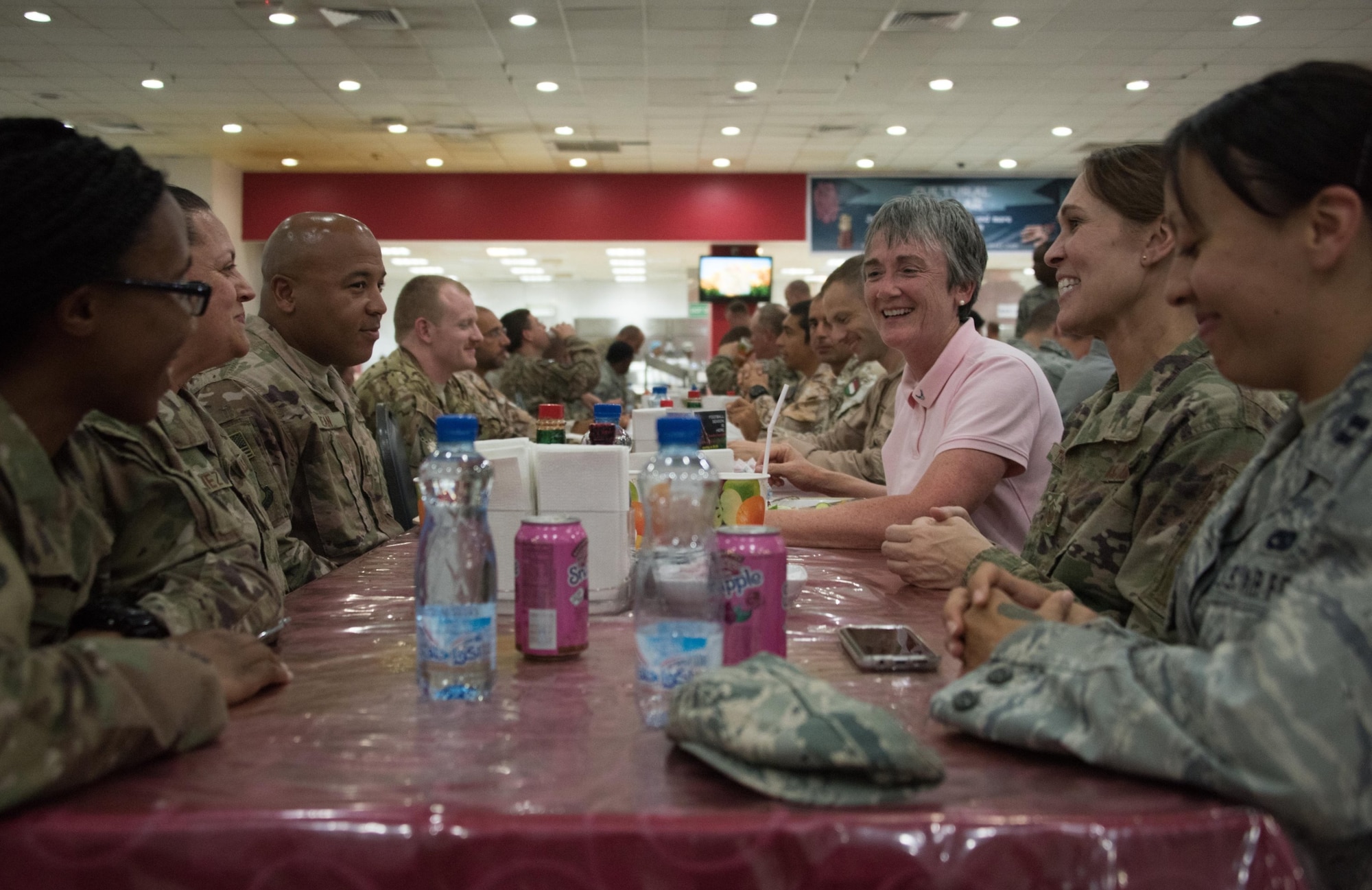 Wilson traveled with Air Force Chief of Staff Gen. David L. Goldfein, visiting deployed Airmen assigned to the U.S. Central Command area of responsibility.