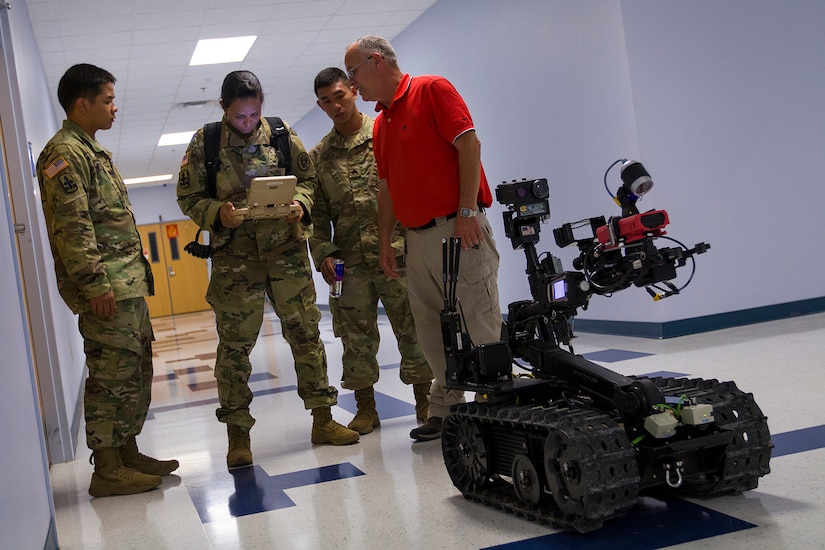 Soldiers from the Hawaii National Guard's 93rd Weapons of Mass Destruction Civil Support Team receive hands-on training.