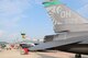 F-16 Fighting Falcons are parked on the flightline June 14, 2017 at the Ohio Air National Guard’s 180th Fighter Wing in Swanton, Ohio. The F-16 is a compact, multi-role fighter aircraft which is highly maneuverable and has proven itself in air-to-air combat and air-to-surface attack. (U.S. Air National Guard photo by Airman Hope Geiger)