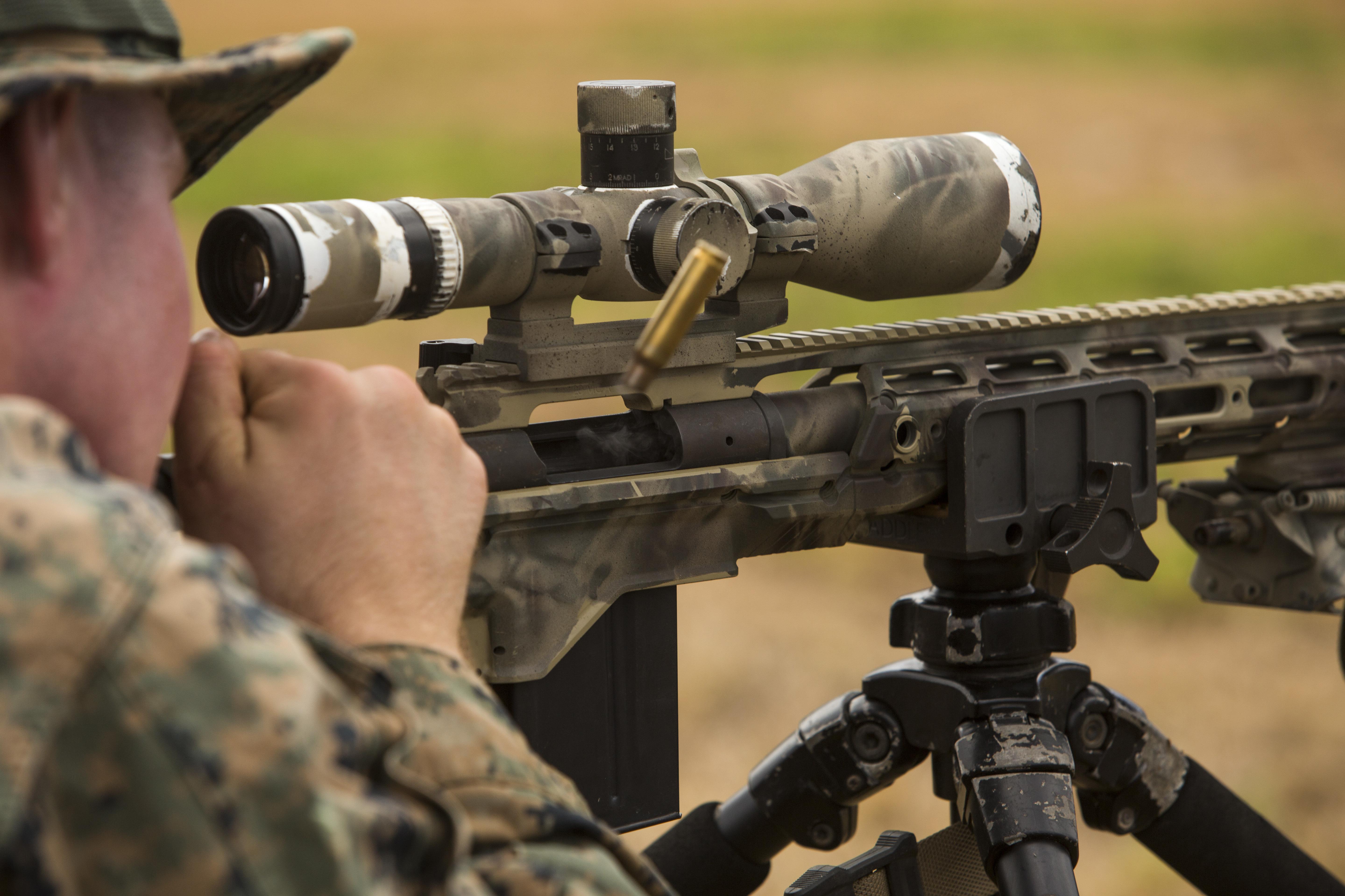 Hunters from afar Scout sniper candidates practice accuracy > Marine