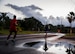 Participants run past the Hickam Beach during the 11th Annual Hickam Half Marathon, Joint Base Pearl Harbor-Hickam, Hawaii, Aug. 19, 2017.