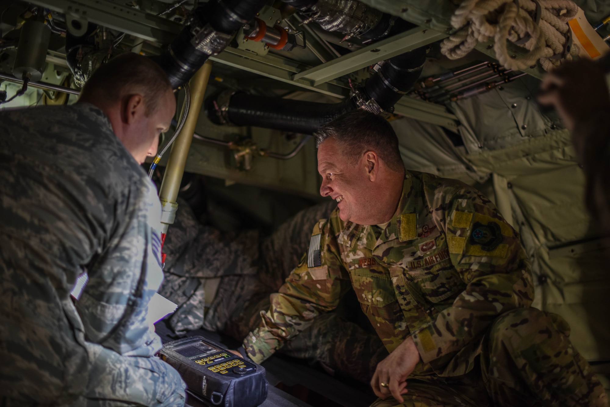 Lt. Gen. Brad Webb visits RAF Mildenhall