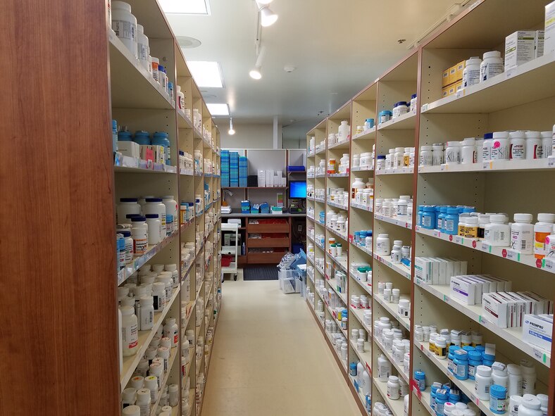 Medication storage prior to the July renovations are displayed July 24, 2017, at Malmstrom Air Force Base, Mont. (Courtesy photo)