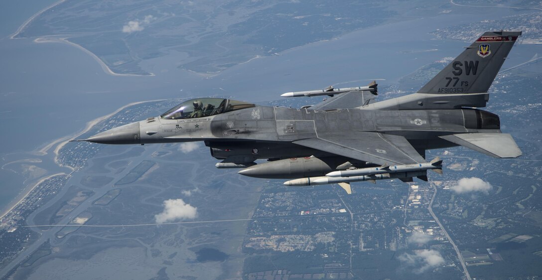 Aerial F 16 Fighting Falcon Flagship Flight