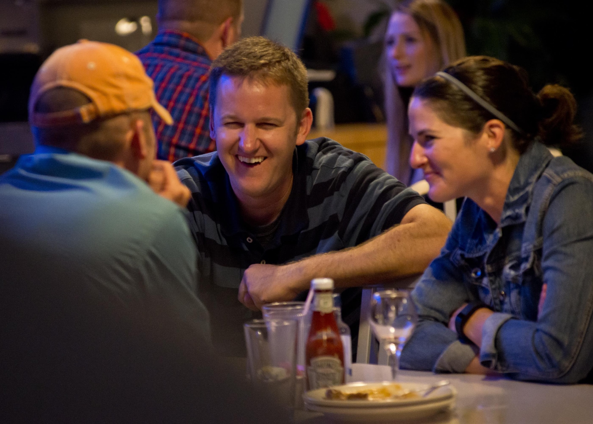 Airmen from across the 50 states, Puerto Rico, Guam, the Virgin Islands, and the District of Columbia that make up the Air National Guard enjoy camaraderie and fellowship at the Air National Guard's 2017 Enlisted Leadership Symposium in Camp Dawson, West Virginia. The three-day event was designed to provide enlisted Airmen of all levels with a broad range of leadership tools to apply in their units. (U.S. Air National Guard photo/Staff Sgt. John E. Hillier)