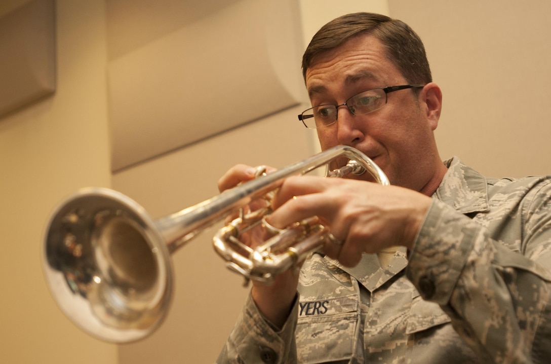U. S. Air Force Tech. Sgt. Thomas Salyers, Travis Brass Quintet noncommissioned officer in charge