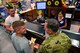 Air Force Chief of Staff Gen. David L. Goldfein greets Airmen at the commissary on Ramstein Air Base, Germany, Aug. 21, 2017. Gen. Goldfein worked as a bagger at the Ramstein commissary as a teenager. He passed through Ramstein on his way back to the states after visiting Airmen at several locations in the Middle East. (U.S. Air Force photo by Tech. Sgt. Sharida Jackson)