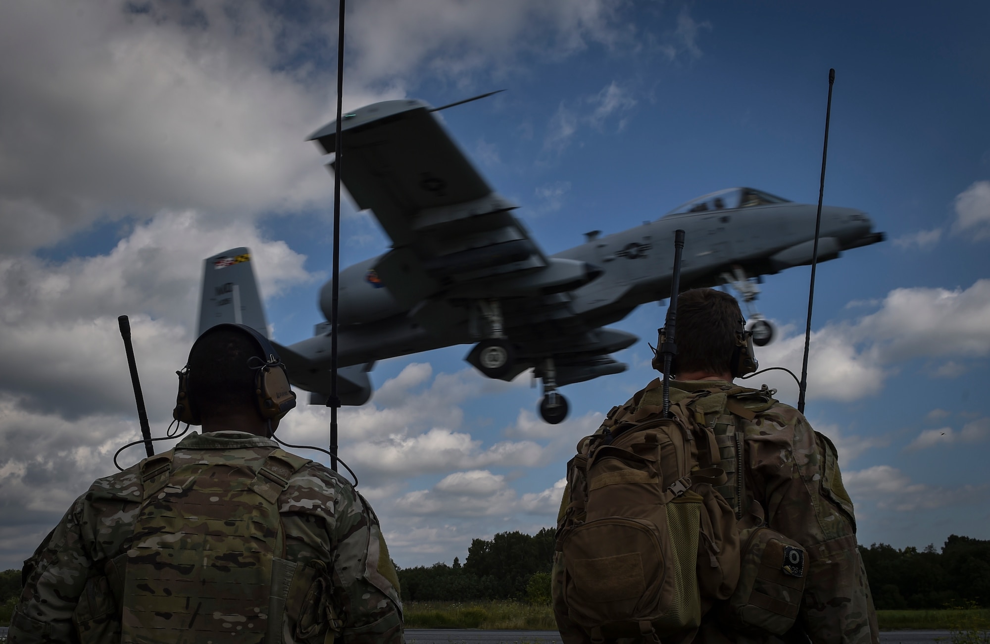 A small force of eight Special Tactics combat controllers from the 321st STS surveyed the two-lane highway, deconflicted airspace and exercised command and control on the ground and in the air to land A-10s on the highway.