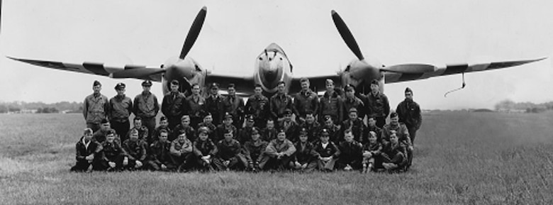 The officers took the picture prior to participating in D-Day, also known as the invasion of Normandy.