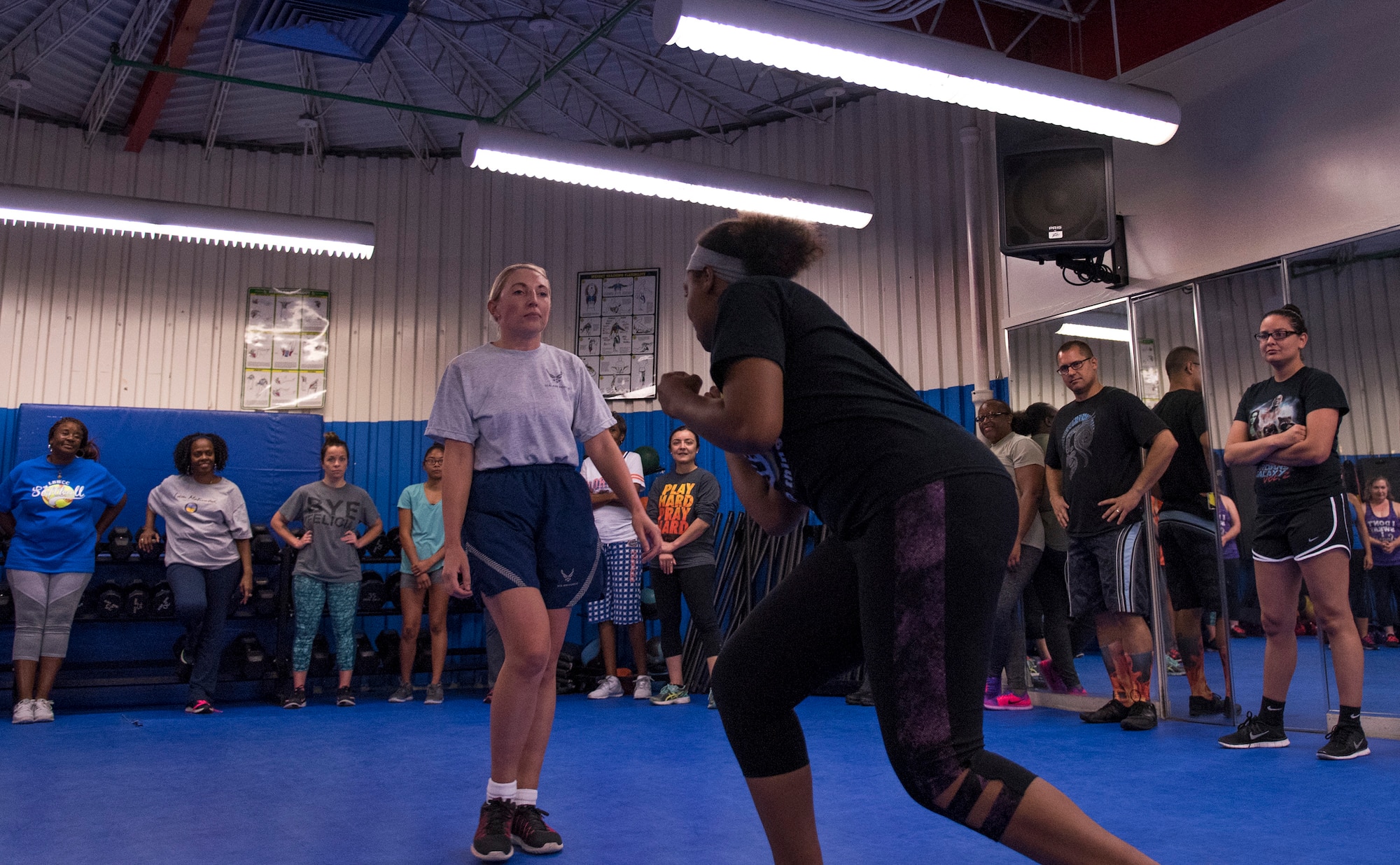 The Women’s Equality Day committee hosted two women’s self-defense events at the fitness lab here Aug. 16 and 17. 

The events were held to celebrate the 97th anniversary of Aug. 26, 1920, the date women were granted the right to vote, known as women’s suffrage.