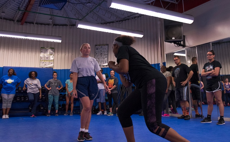 The Women’s Equality Day committee hosted two women’s self-defense events at the fitness lab here Aug. 16 and 17. 

The events were held to celebrate the 97th anniversary of Aug. 26, 1920, the date women were granted the right to vote, known as women’s suffrage.