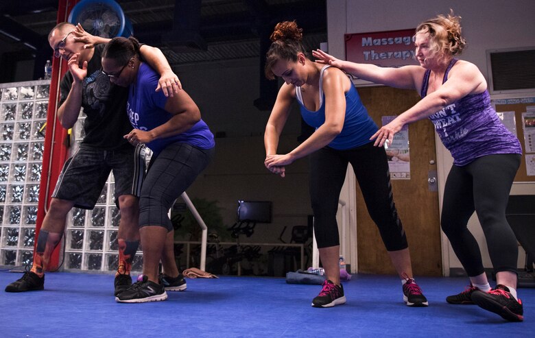 The Women’s Equality Day committee hosted two women’s self-defense events at the fitness lab here Aug. 16 and 17. 

The events were held to celebrate the 97th anniversary of Aug. 26, 1920, the date women were granted the right to vote, known as women’s suffrage.