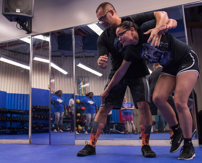 The Women’s Equality Day committee hosted two women’s self-defense events at the fitness lab here Aug. 16 and 17. 

The events were held to celebrate the 97th anniversary of Aug. 26, 1920, the date women were granted the right to vote, known as women’s suffrage.