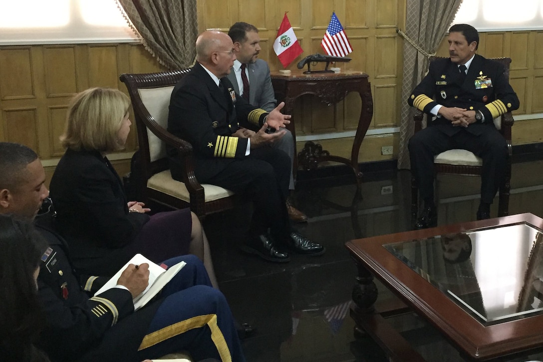 Military leaders meet in Lima, Peru.