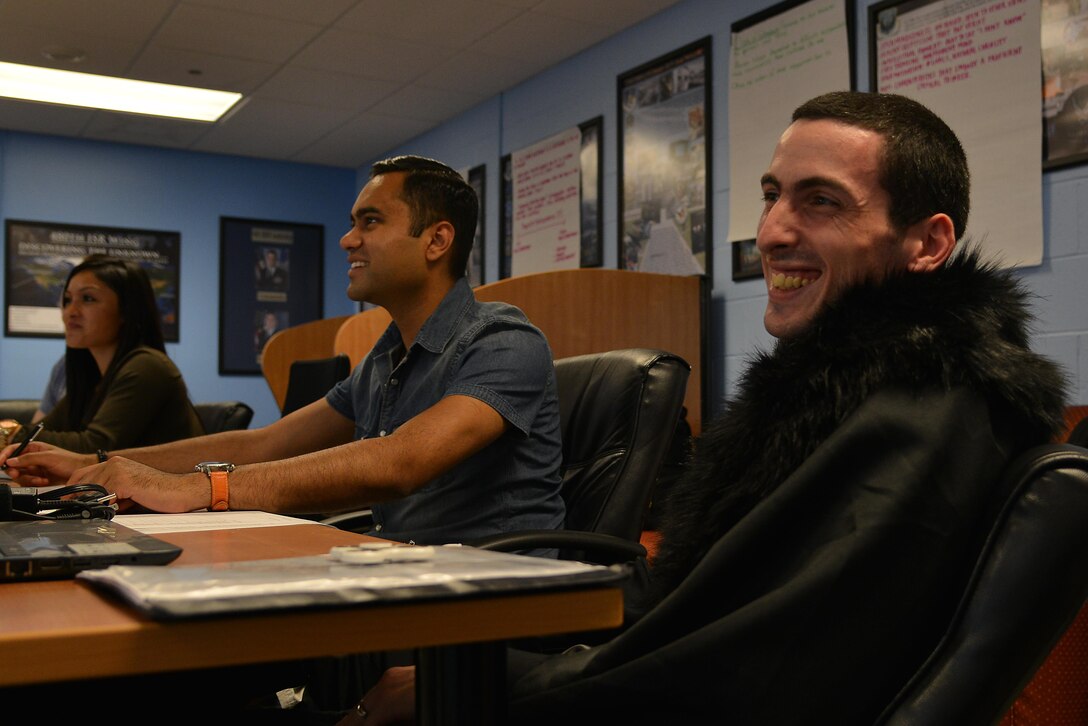 Langley Air Force Base Airman Leadership School students discuss diversity on Joint Base Langley-Eustis, Va., Aug. 4, 2017.