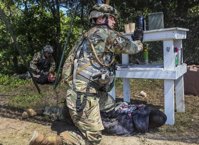 Approximately 600 U.S. Army Reserve Military Police Soldiers took part in the CSTX, which is designed to bring Soldiers from various operational specialties work and train together on a situational exercise that replicates units deploying to combat. This training exercise trains America's Army Reserve to be capable, combat ready and lethal.