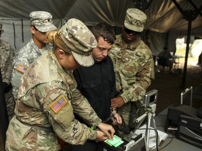 Approximately 600 U.S. Army Reserve Military Police Soldiers took part in the CSTX, which is designed to bring Soldiers from various operational specialties work and train together on a situational exercise that replicates units deploying to combat. This training exercise trains America's Army Reserve to be capable, combat ready and lethal.