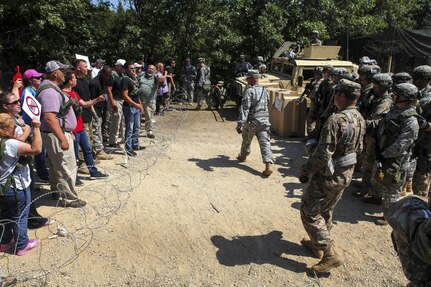 Approximately 600 U.S. Army Reserve Military Police Soldiers took part in the CSTX, which is designed to bring Soldiers from various operational specialties work and train together on a situational exercise that replicates units deploying to combat. This training exercise trains America's Army Reserve to be capable, combat ready and lethal.