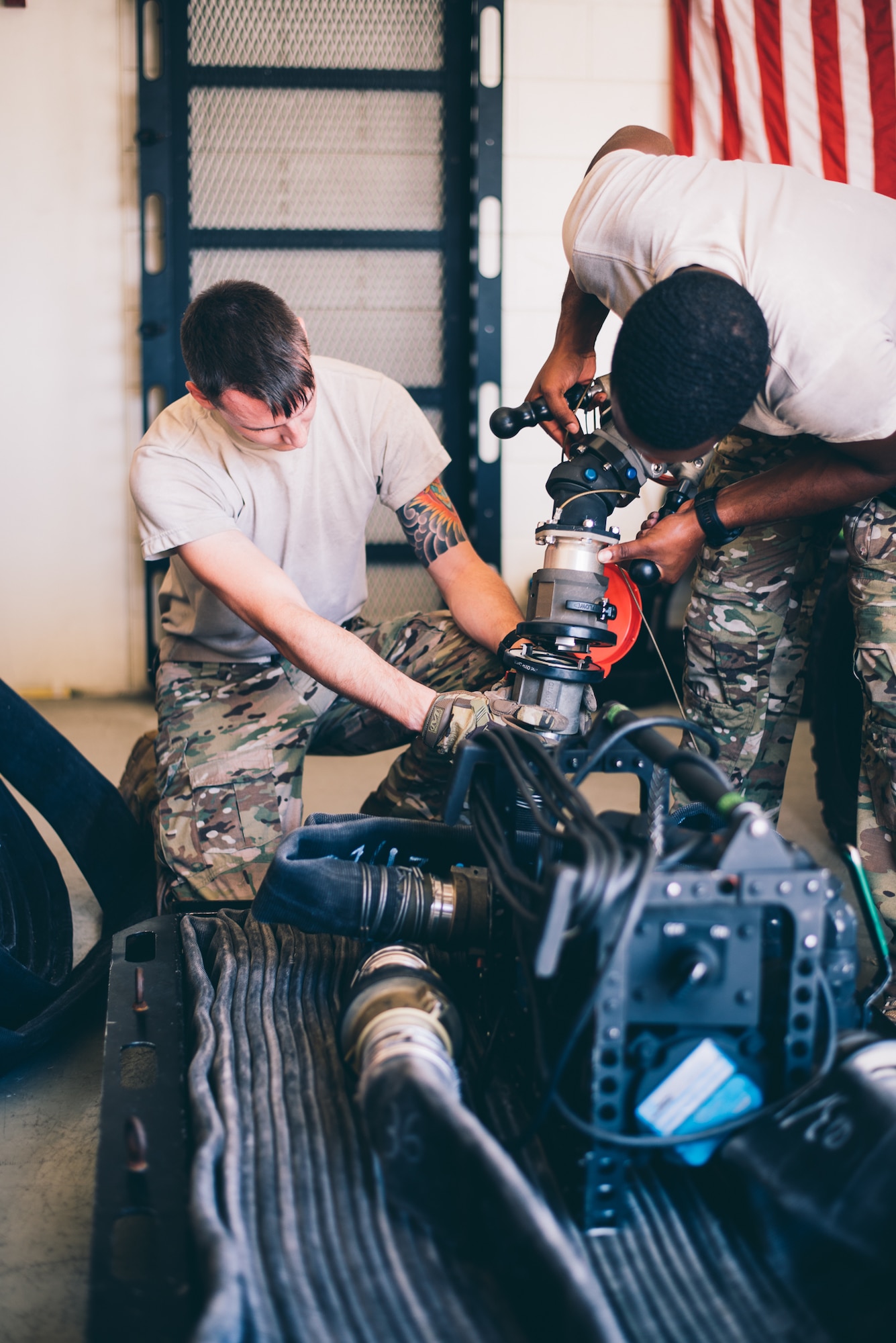 Kadena forward area refueling point team conducts nighttime refueling training