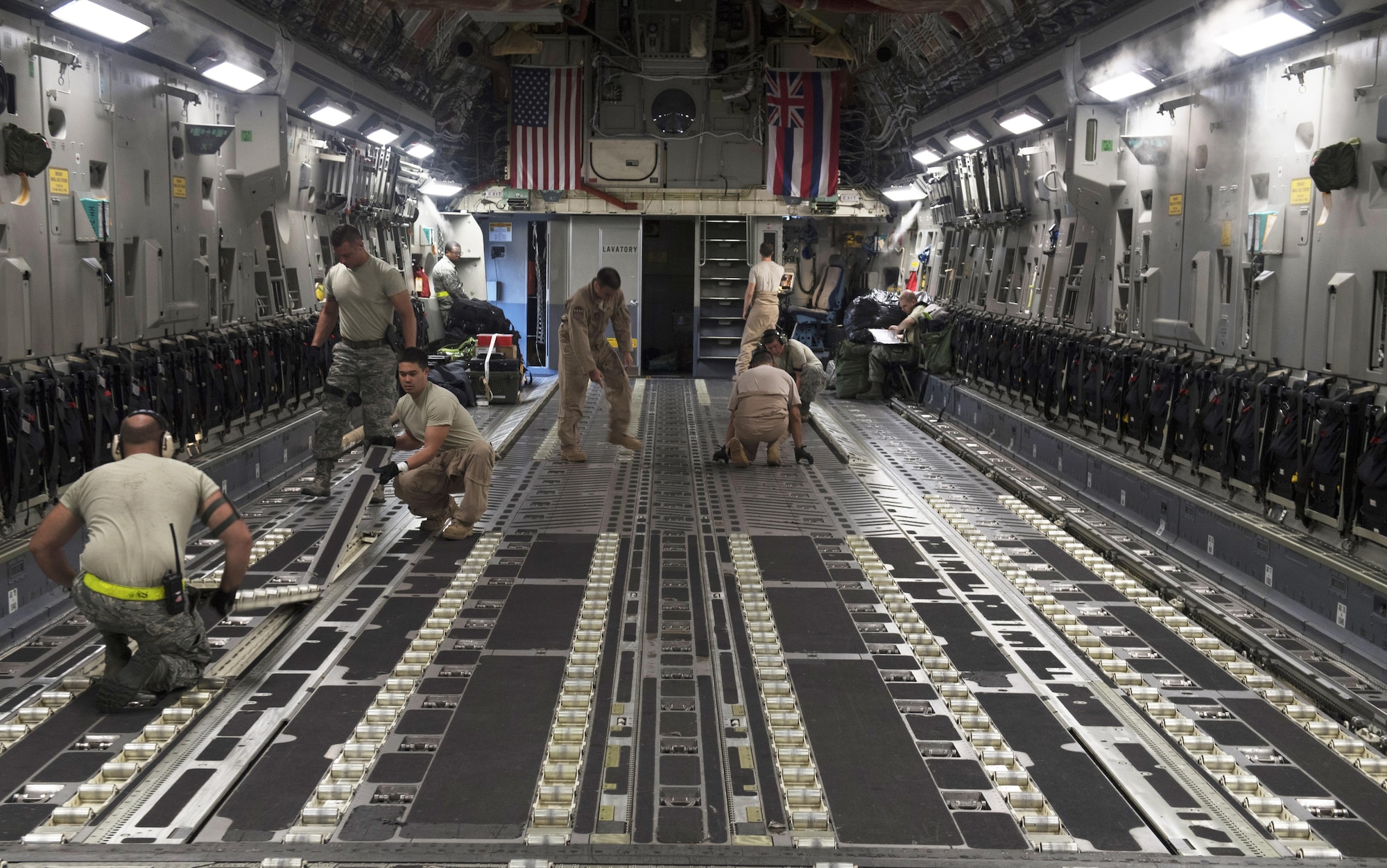 Yokota Air Base, Hickam Air Force Base, 123rd Airlift Wing, Louisville National Guard, Contingency Response Group, Maintenance, C-17 Globemaster III, 730 Aircraft Maintenance Squadron