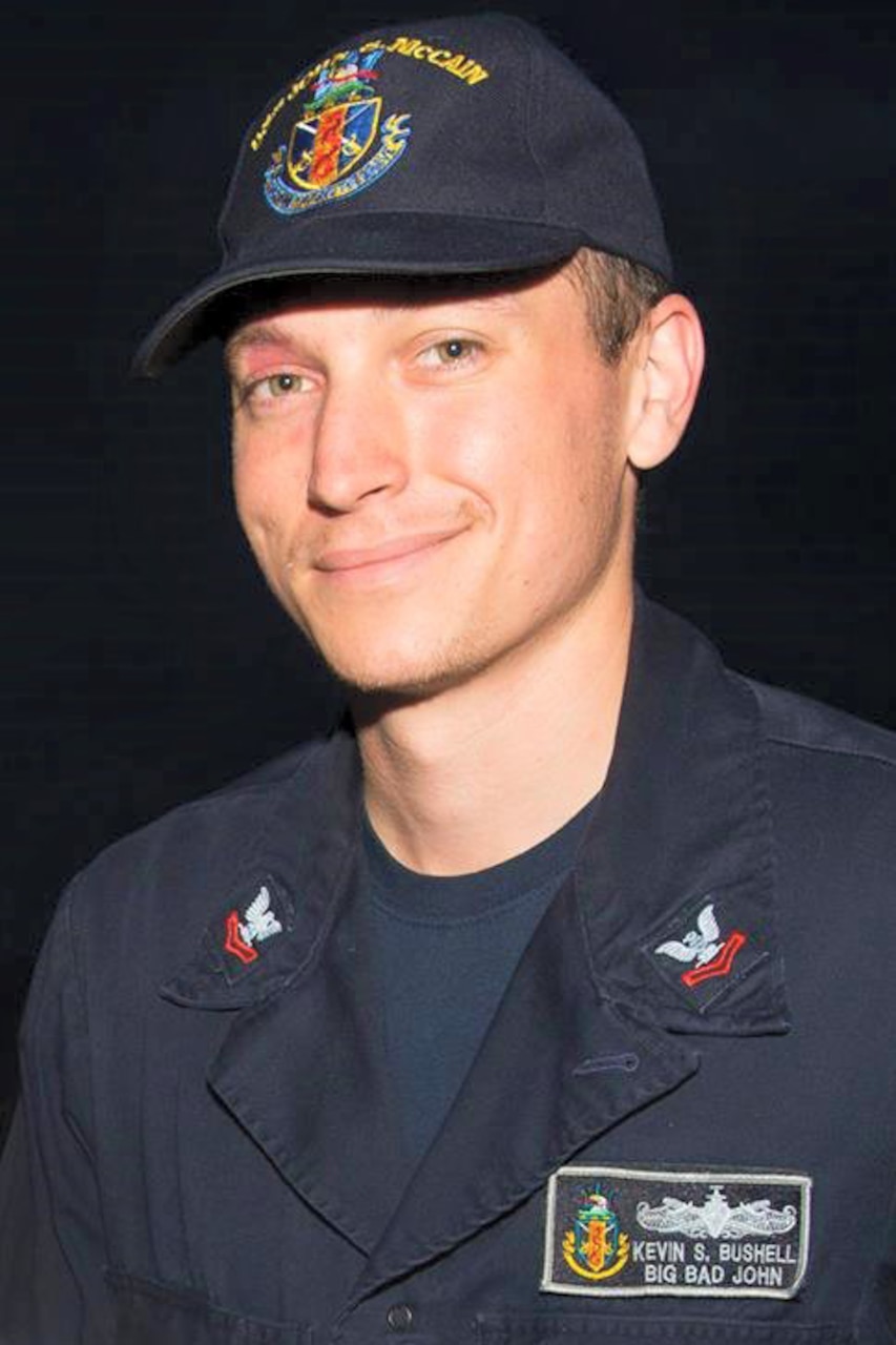 Electronics Technician 2nd Class Kevin Sayer Bushell, 26, from Gaithersburg, Maryland