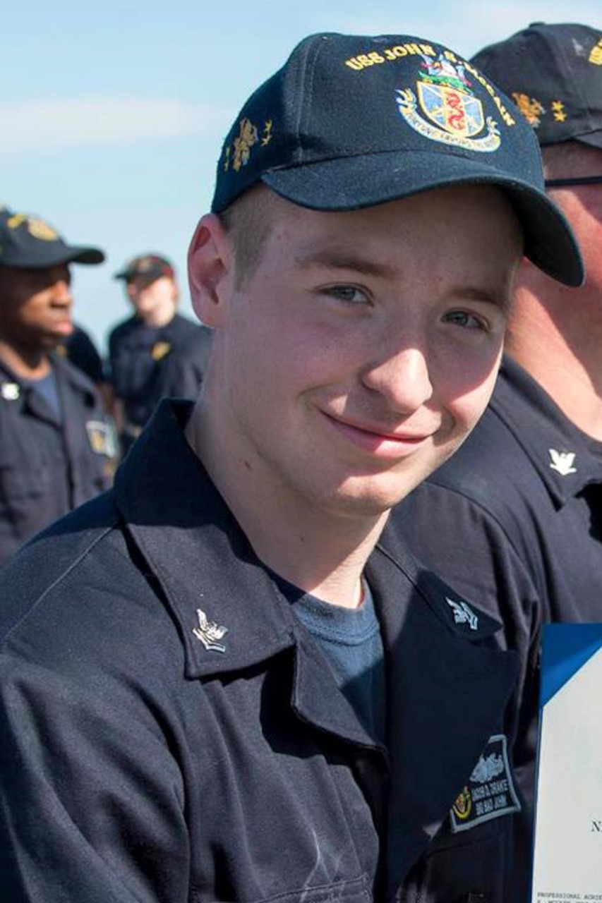 Electronics Technician 2nd Class Jacob Daniel Drake, 21, from Cable, Ohio