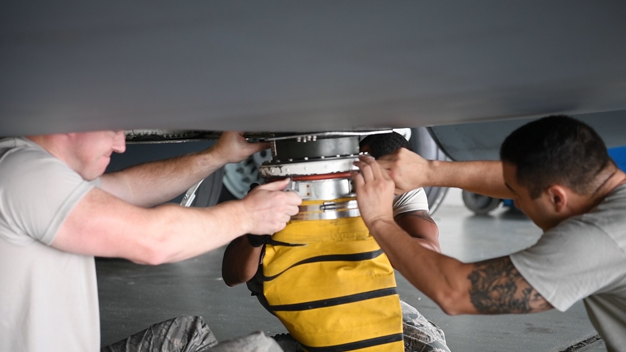 Active and reserve Airmen work hand in hand to keep the C-17's prepared to fly.