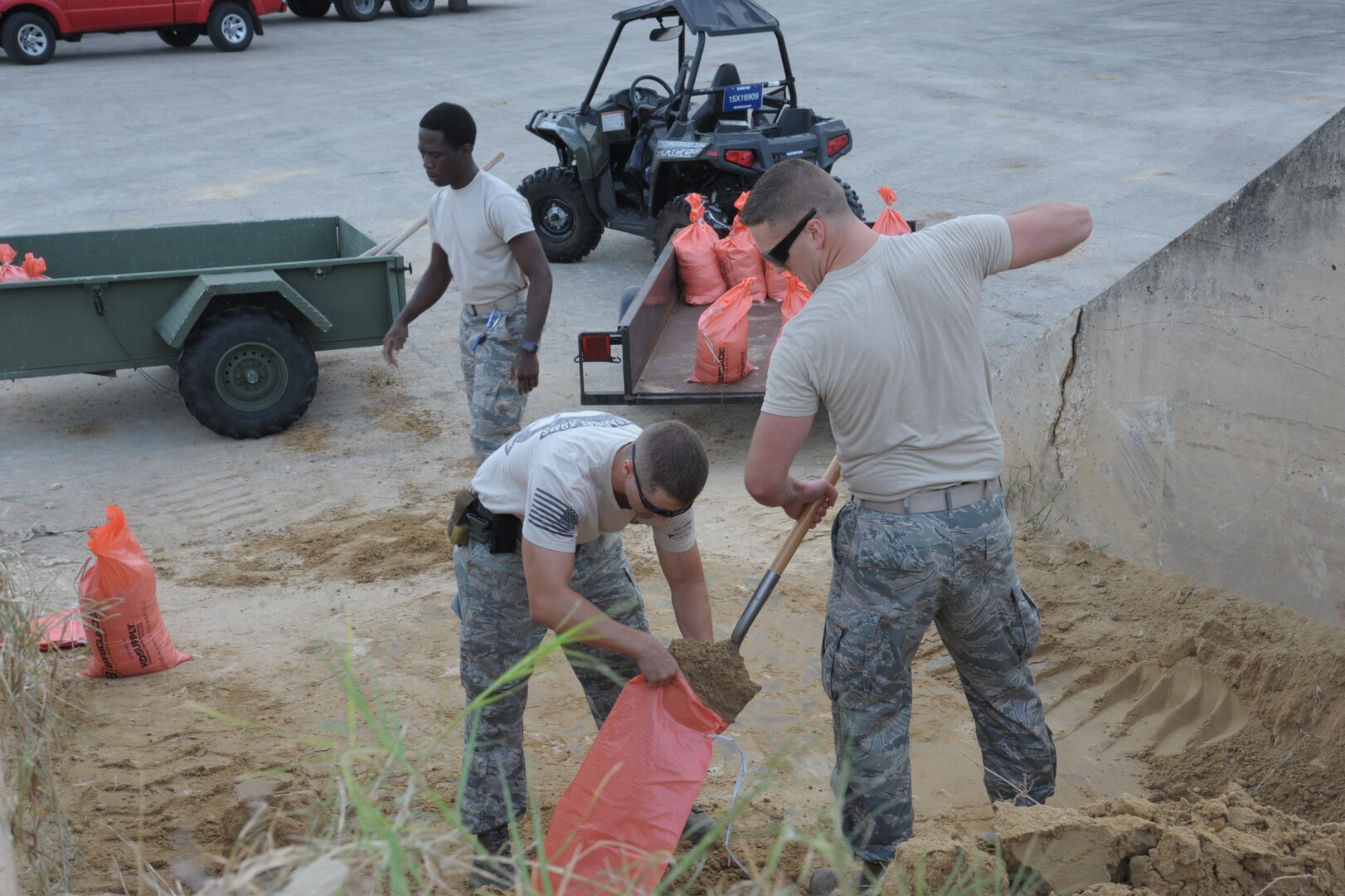 Randolph prepares for Hurricane Harvey